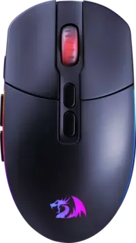 Мышь беспроводная/проводная Redragon Invader Pro, 10000dpi, оптическая светодиодная, USB/Радиоканал, черный (71845)