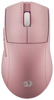 Мышь беспроводная/проводная Redragon K1ng 4K Pro, 26000dpi, оптическая светодиодная, Bluetooth/Радиоканал/USB, розовый (72213)