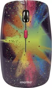 Мышь беспроводная SmartBuy 327AG Splash, 2000dpi, оптическая лазерная, USB, черный (SBM-327AG-SP-FC)