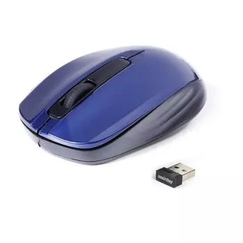 Мышь беспроводная SmartBuy SBM-332AG-B, 1000dpi, оптическая светодиодная, USB, синий