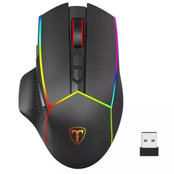 Мышь беспроводная T-Line Vertex , 8000dpi, оптическая светодиодная, USB, черный (72375)