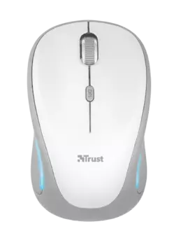Мышь беспроводная Trust Yvi FX, 1600dpi, оптическая светодиодная, Wireless, USB, белый (22335)