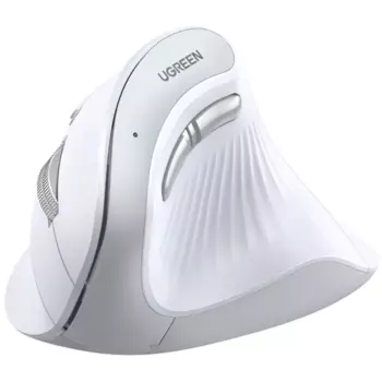 Мышь беспроводная UGREEN MU008, 4000dpi, оптическая светодиодная, Bluetooth/Радиоканал, белый (45759)