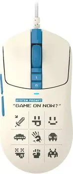 Мышь проводная A4Tech Bloody W72 Ultra Pixels , 20000dpi, оптическая светодиодная, USB, бежевый/голубой (W72 ULTRA)