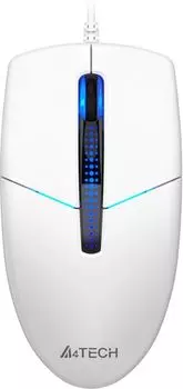 Мышь проводная A4Tech N-530, 1200dpi, оптическая светодиодная, USB, белый (N-530 White)