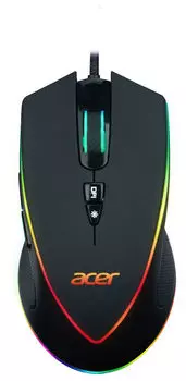 Мышь проводная ACER OMW131, 6000dpi, оптическая светодиодная, USB, черный (ZL.MCEEE.015)