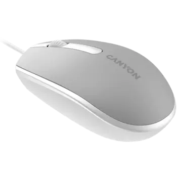 Мышь проводная Canyon M-10, 1000dpi, оптическая светодиодная, USB, серый (CNE-CMS10DG)