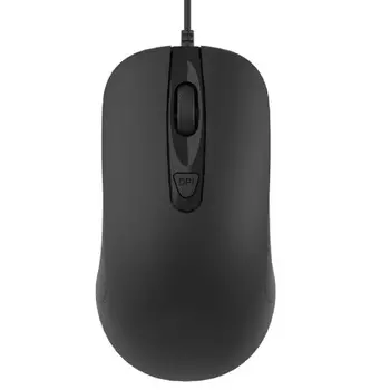 Мышь проводная CBR CM 110, 2400dpi, оптическая светодиодная, USB, черный (CM 110 Black)