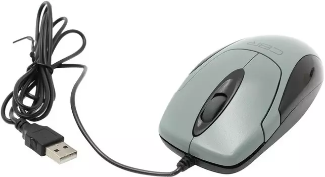 Мышь проводная NewSky, 800dpi, оптическая светодиодная, USB, серый