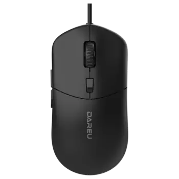 Мышь проводная Dareu LM121, 6400dpi, оптическая светодиодная, USB, черный (LM121 Black)