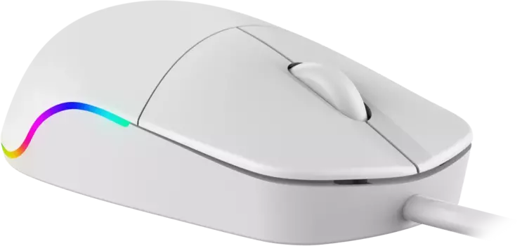 Мышь проводная Defender Azora MB-241, 1200dpi, оптическая светодиодная, USB, белый (52242)