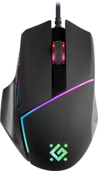 Мышь проводная Defender Warfame GM-880L RGB, 12800dpi, оптическая светодиодная, USB, черный (52880)