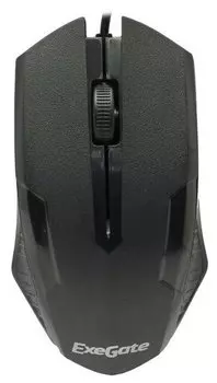 Мышь проводная Exegate SH-9025S, 1000dpi, оптическая светодиодная, USB, черный (EX293641RUS)