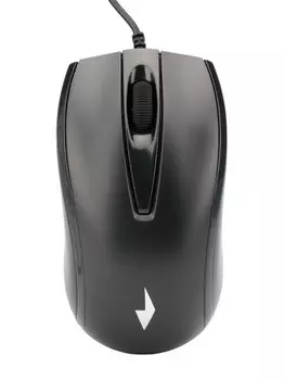 Мышь проводная Gembird MOP-110, 1000dpi, оптическая светодиодная, USB, черный (MOP-110)