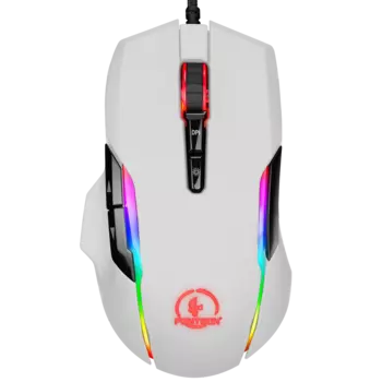 Мышь проводная Jet.A PANTEON PS150, 6200dpi, оптическая светодиодная, USB, белый (PANTEON PS150 White)