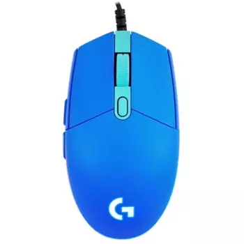 Мышь проводная Logitech G102 LIGHTSYNC, 8000dpi, оптическая светодиодная, USB, синий (910-005810)