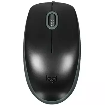 Мышь проводная Logitech M110 Silent, 1000dpi, оптическая светодиодная, USB, черный (910-005502)