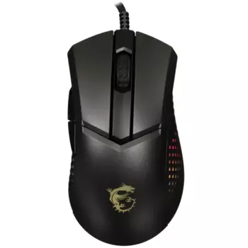 Мышь проводная MSI Clutch GM51 , 6400dpi, оптическая светодиодная, USB, черный (S12-0402190-C54)