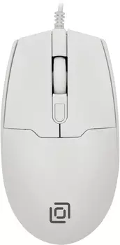Мышь проводная Oklick 147M, 2000dpi, оптическая светодиодная, USB, белый (1868746)