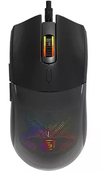 Мышь проводная Oklick 714GM , 7200dpi, оптическая светодиодная, USB, черный (1620717)