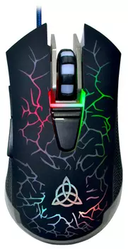 Мышь проводная Oklick 719G UNDERWORLD , 3600dpi, оптическая светодиодная, USB, черный (GM450)