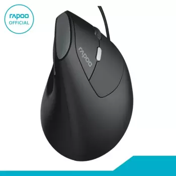 Мышь проводная Rapoo EV200, 1600dpi, оптическая светодиодная, USB, черный (EV200)