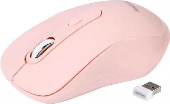 Мышь проводная SmartBuy 288, 2400dpi, оптическая светодиодная, USB, розовый (SBM-288-P)