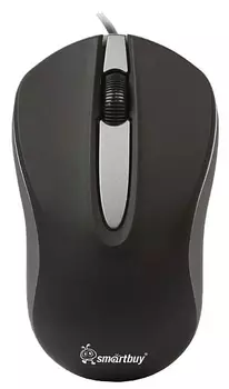 Мышь проводная SmartBuy SBM-329-KG Black-Grey USB, 1200dpi, оптическая светодиодная, USB, несколько цветов