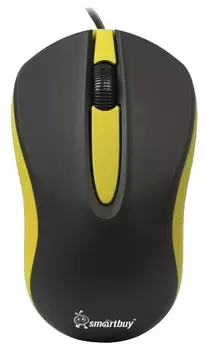 Мышь проводная SmartBuy SBM-329-KY Black-Yellow USB, 1200dpi, оптическая светодиодная, USB, несколько цветов