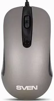 Мышь проводная Sven RX-515S, 1600dpi, оптическая светодиодная, USB, серый (SV-018573)