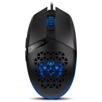 Мышь проводная Sven RX-G735, 4000dpi, оптическая светодиодная, USB, черный (SV-021467)