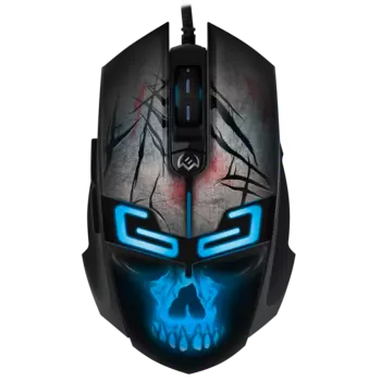 Мышь проводная Sven RX-G805, 8000dpi, оптическая светодиодная, USB, черный (SV-020095)