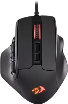 Мышь проводная Redragon AATROX, 12400dpi, оптическая светодиодная, USB, черный (71276)