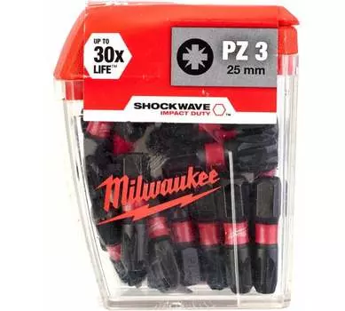 Набор бит Milwaukee Shockwave, 25 шт. (4932430869)