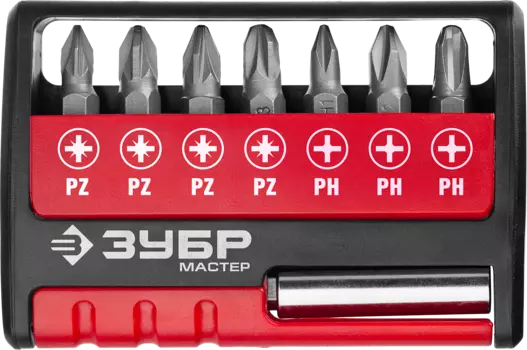 Набор бит ЗУБР MX-8, 8 шт. (26089-H8)