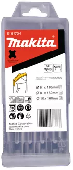 Набор буров SDS+, 6x110, 8x160, 8x160, 10x160, 10x160, 5 шт. Makita (B-54704)