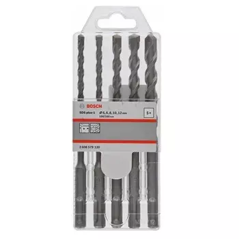 Набор буров SDS plus ⌀6/6/8/10/12 x 160мм, 5шт. Bosch SDS plus-1 (2608579120)