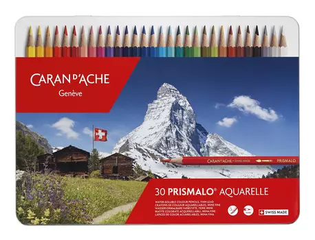 Набор цветных карандашей Carandache Prismalo, шестигранные, 30шт., заточенные (999.330)