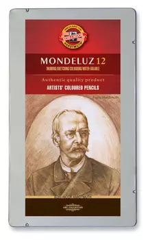 Набор цветных карандашей KOH-I-NOOR Mondeluz, шестигранные, 12шт., заточенные (3722012011BL)