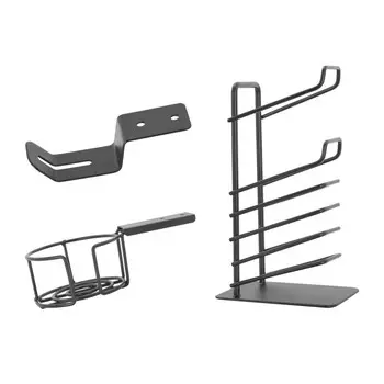 Набор держателей для стола EUREKA, подстаканник, крючок для наушников, держатель для геймпадов, черный (ERK-CA-3R)