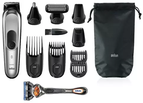 Набор для стрижки Braun MGK7221, режимов 10, насадок 8, черный (81705276)