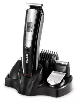 Набор для стрижки Centek CT-2133, насадок 4, черный/серебристый (CT-2133 Black)