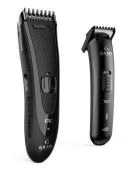 Набор для стрижки GA.MA GM4512, режимов 1, насадок 2, черный (GM4512)