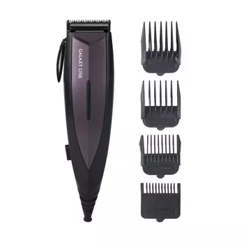 Набор для стрижки Galaxy LINE GL4167, режимов 1, насадок 4 1.75м, черый/фиолетовый (гл4167л)