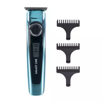 Набор для стрижки Galaxy LINE GL4169, режимов 1, насадок 3, черный/синий (гл4169л)
