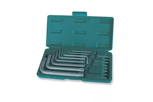 Набор имбусовых ключей TORX, предметов в наборе: 16шт., S2 сталь, ключи: имбусовые - 16шт., пластиковый кейс, Jonnesway H0816S (47405)