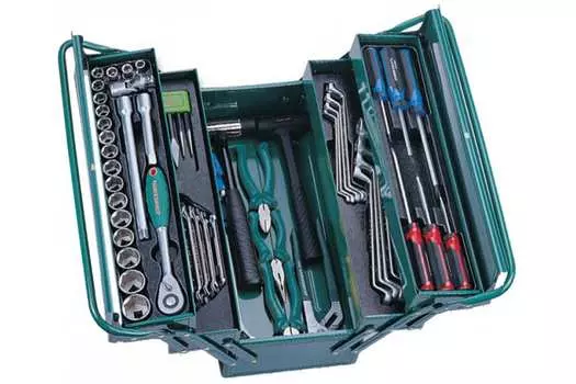 Набор инструментов Jonnesway C-3DH203, предметов в наборе: 66шт., ящик (48429)