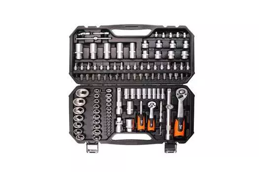 Набор инструментов КВТ НАИ-08, предметов в наборе: 110шт., пластиковый кейс (82135)