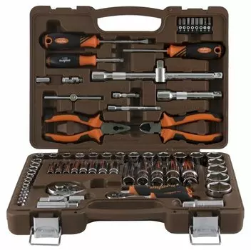 Набор инструментов OMBRA OMT69S, предметов в наборе: 69 шт., пластиковый кейс (55004)