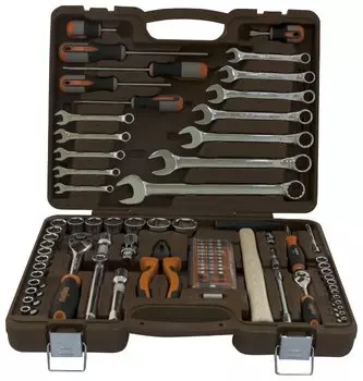 Набор инструментов OMBRA OMT93S, предметов в наборе: 93 шт., жесткий кейс (55461)